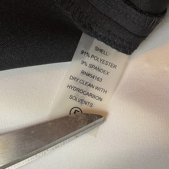 Tommy Hilfiger color block scuba asymmetrical sheath dress size 14 - Picture 4 of 10